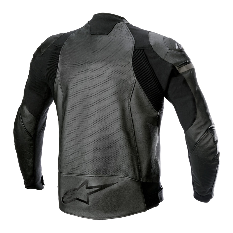 Kožna motociklistička jakna Alpinestars GP Force Airflow crno-crna