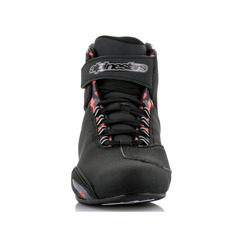Vodootporne motorističke čizme Alpinestars Sektor crno-crveno-sive-kamo