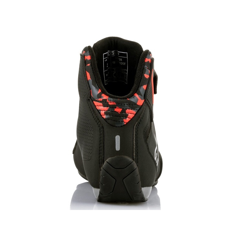 Vodootporne motorističke čizme Alpinestars Sektor crno-crveno-sive-kamo