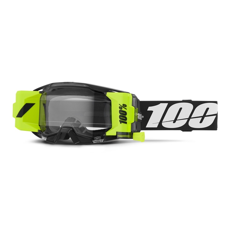 Motocross naočale 100% ARmatic Forecast crne s prozirnim pleksiglasom