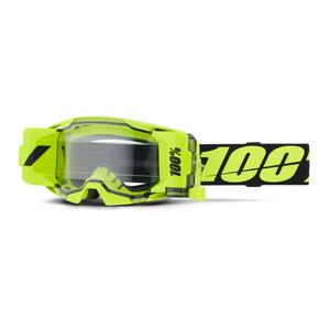 Naočale za motocross 100% ARmatic Forecast žute s prozirnim pleksiglasom