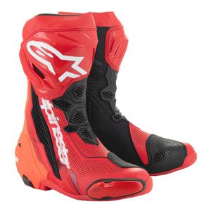 Alpinestars Supertech R Vented motociklističke čizme fluo crveno-crvene