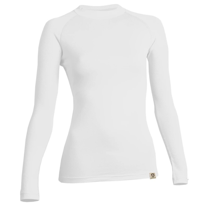 Ženska termo majica nanosilver® Raglan bijela - dugi rukav