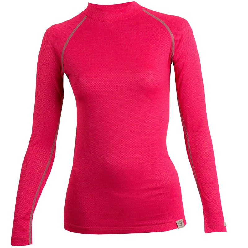 Ženska termo majica nanosilver® MERINO pink