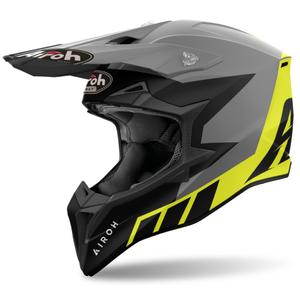 Motokrosová helma Airoh Wraaap Reloaded 2024 matná žlutá