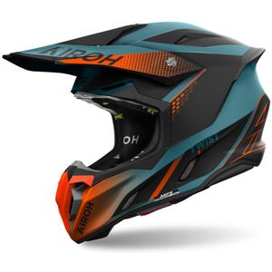 Motocross kaciga Airoh Twist 3 Shard 2024 mat narančasta
