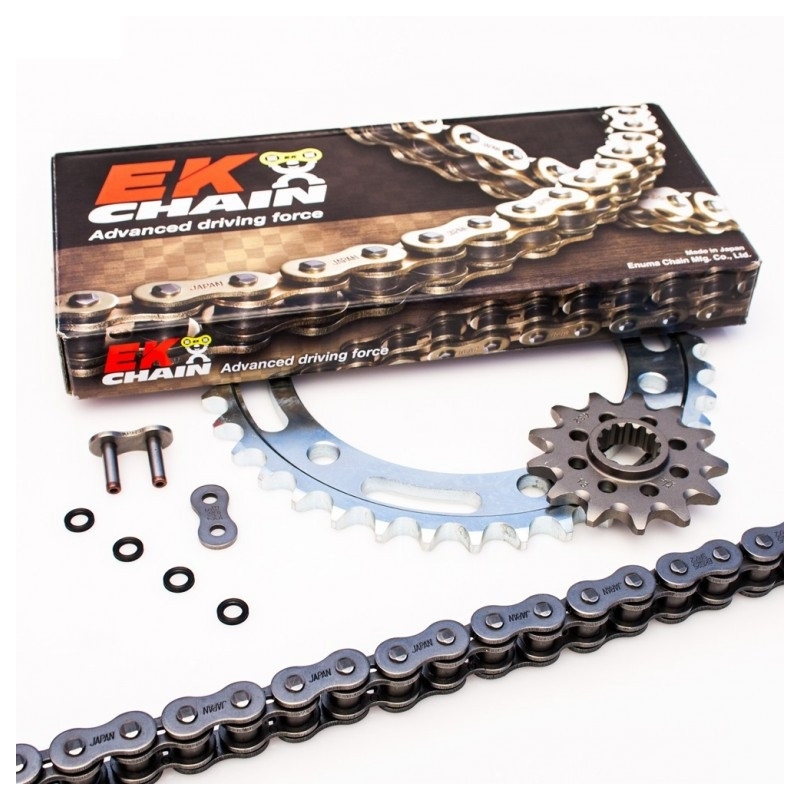 Řetězová sada EK PREMIUM EK + JT with gold ZVO chain TOP quality