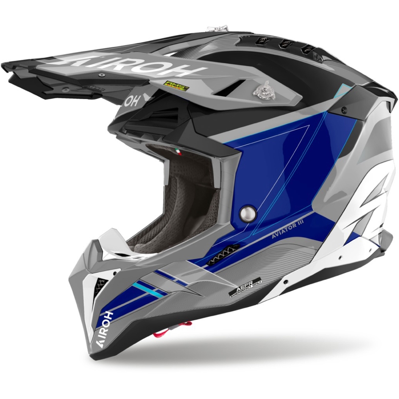 Airoh Aviator 3 Sabre 2024 Motocross kaciga sjajno plava