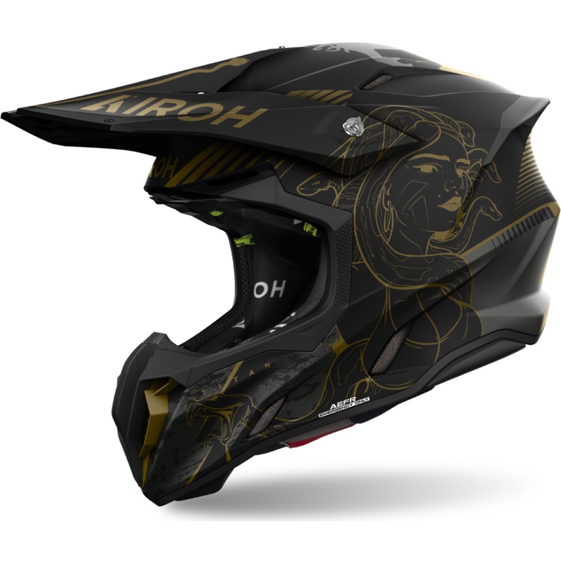 Motokros kaciga Airoh Twist 3 Titan mat