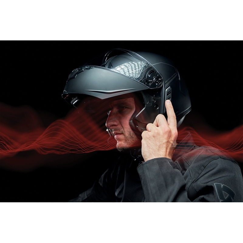 Preklopna motociklistička kaciga SENA s Mesh slušalicama Impulse crna mat