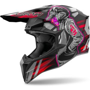 Airoh Wraaap Cyber 2024 motocross kaciga mat crvena