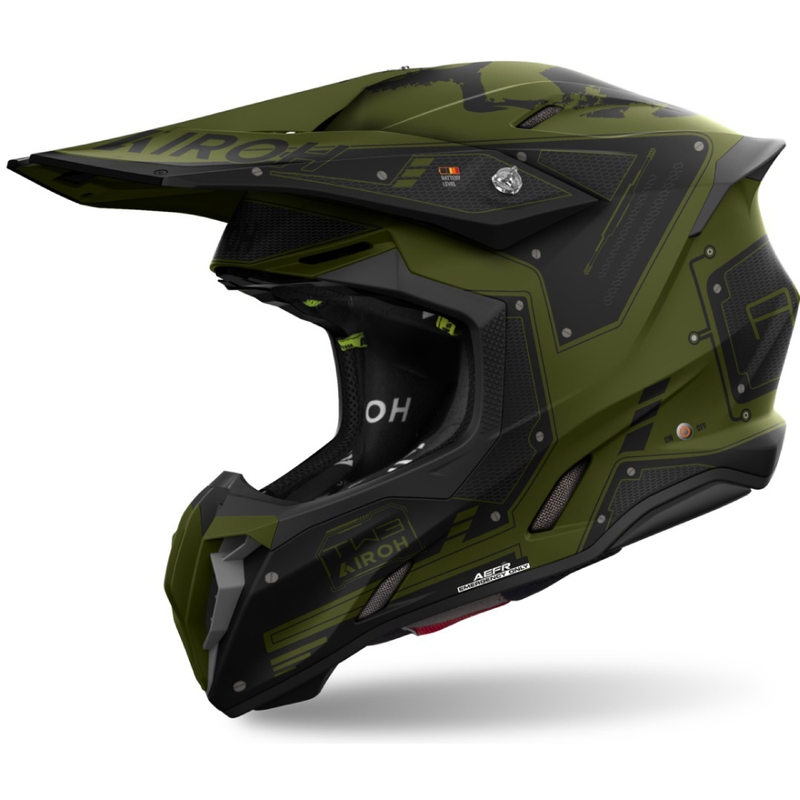 Motocross kaciga Airoh Twist 3 Military mat
