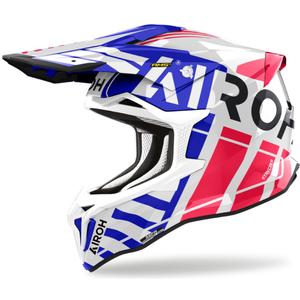 Airoh Strycker Brave 2024 motocross kaciga sjajna plavo-crvena rasprodaja
