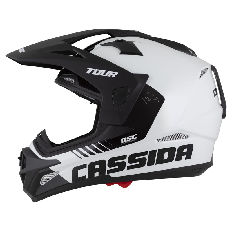 Enduro kaciga Cassida Tour 2.0 X-tra mat zeleno-sivo-crna s crnim mat vizirom