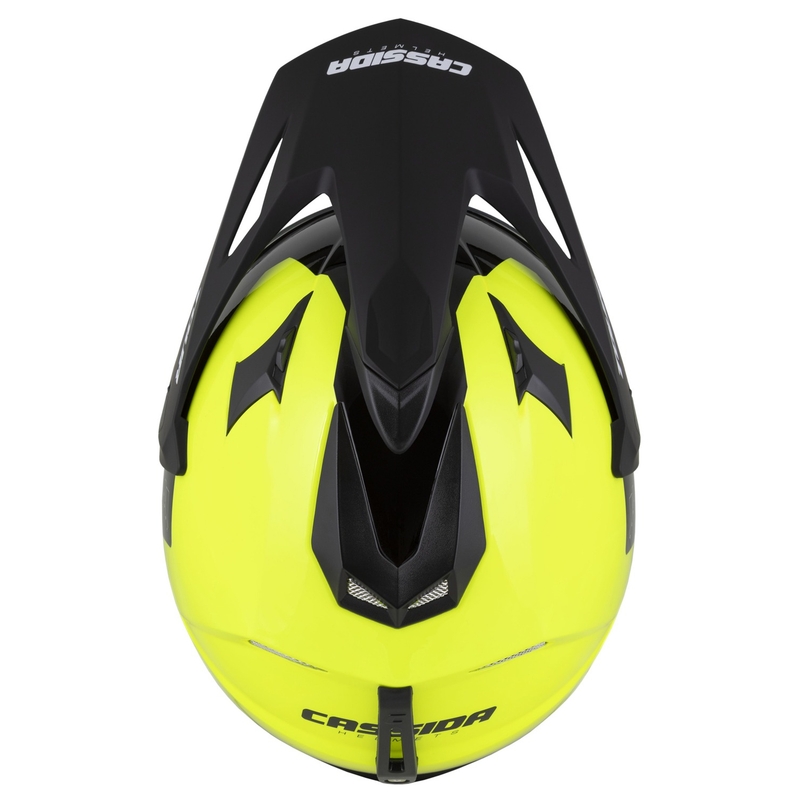 Enduro kaciga Cassida Tour 2.0 Dual fluo žuto-crno-crna s crnim mat vizirom