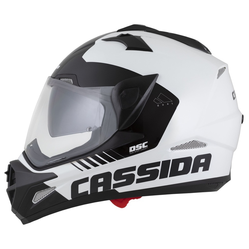 Enduro kaciga Cassida Tour 2.0 Dual fluo žuto-crno-crna s crnim mat vizirom