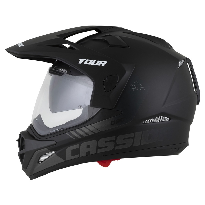 Enduro kaciga Cassida Tour 2.0 Dual mat crno-siva s mat crnim vizirom