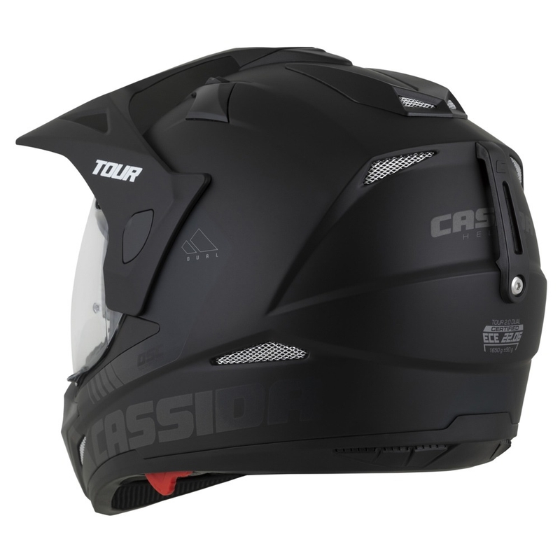 Enduro kaciga Cassida Tour 2.0 Dual mat crno-siva s mat crnim vizirom