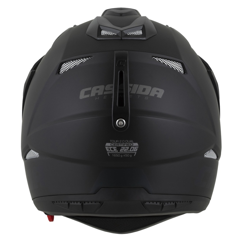 Enduro kaciga Cassida Tour 2.0 Dual mat crno-siva s mat crnim vizirom