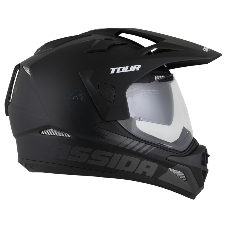 Enduro kaciga Cassida Tour 2.0 Dual mat crno-siva s mat crnim vizirom