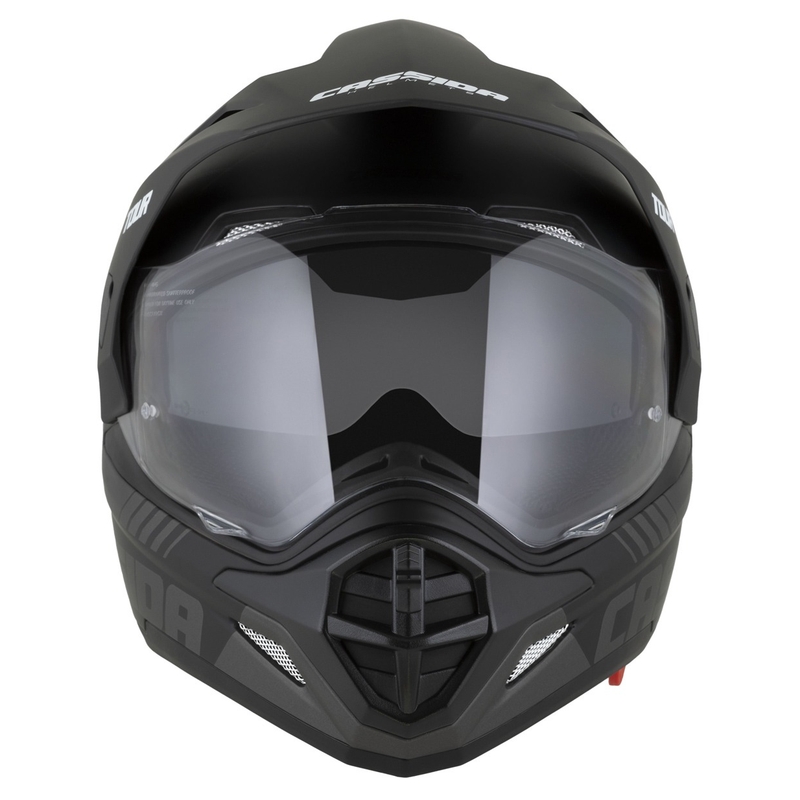 Enduro kaciga Cassida Tour 2.0 Dual mat crno-siva s mat crnim vizirom