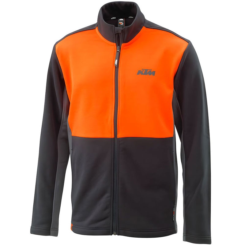 KTM Mechanic Zip crno-narančasta majica