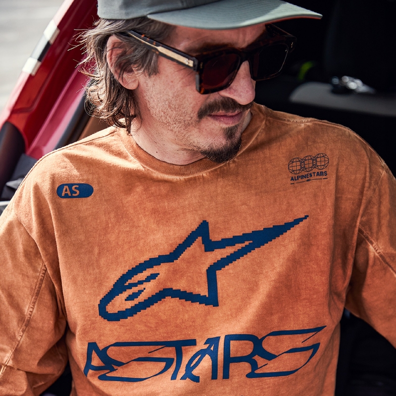 Crvena pletena majica dugih rukava Alpinestars Nook