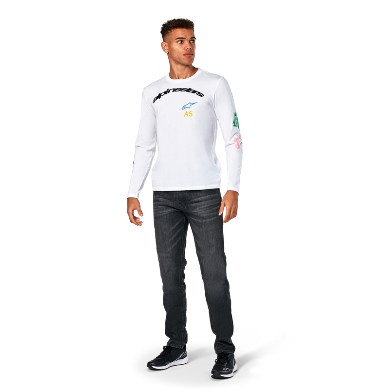 Alpinestars Brundo CSF Bijela majica dugih rukava