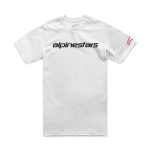 Alpinestars Linear Wordmark 2.0 CSF majica kratkih rukava bijelo-crveno-crna