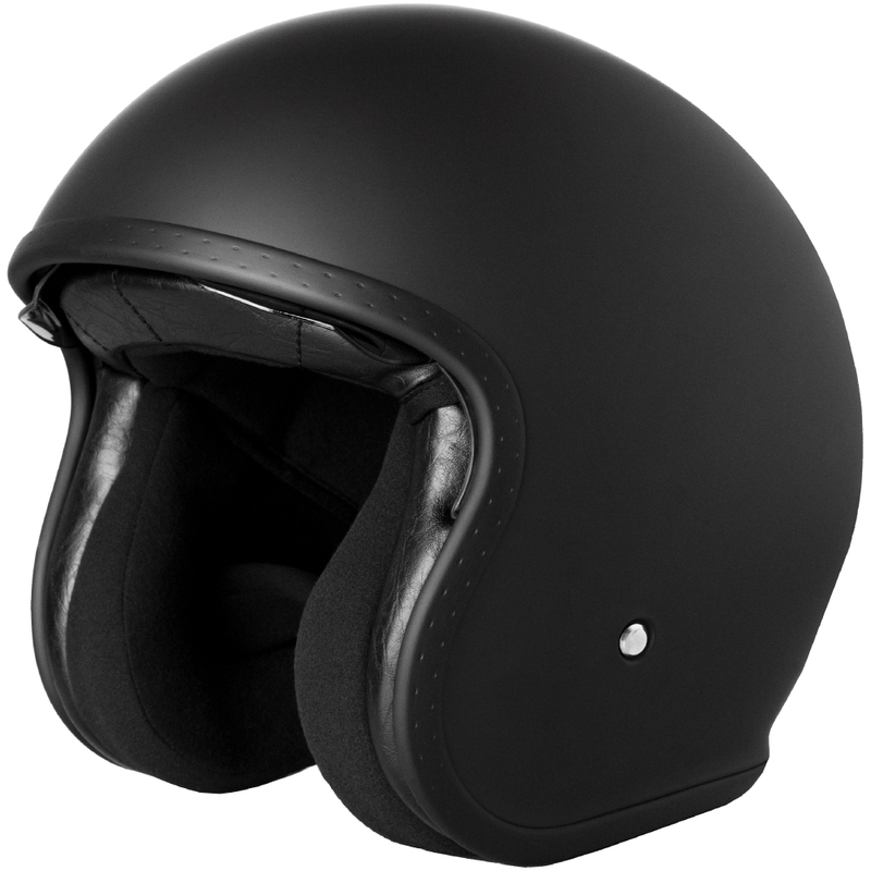 Otvorena motociklistička kaciga Street Racer Shadow II Matte Black