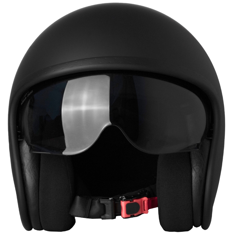 Otvorena motociklistička kaciga Street Racer Shadow II Matte Black