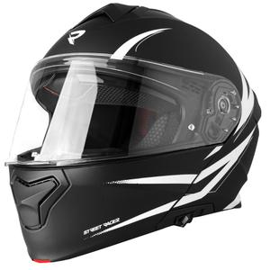 Motociklistička kaciga na preklop Street Racer Fury mat crno-bijela