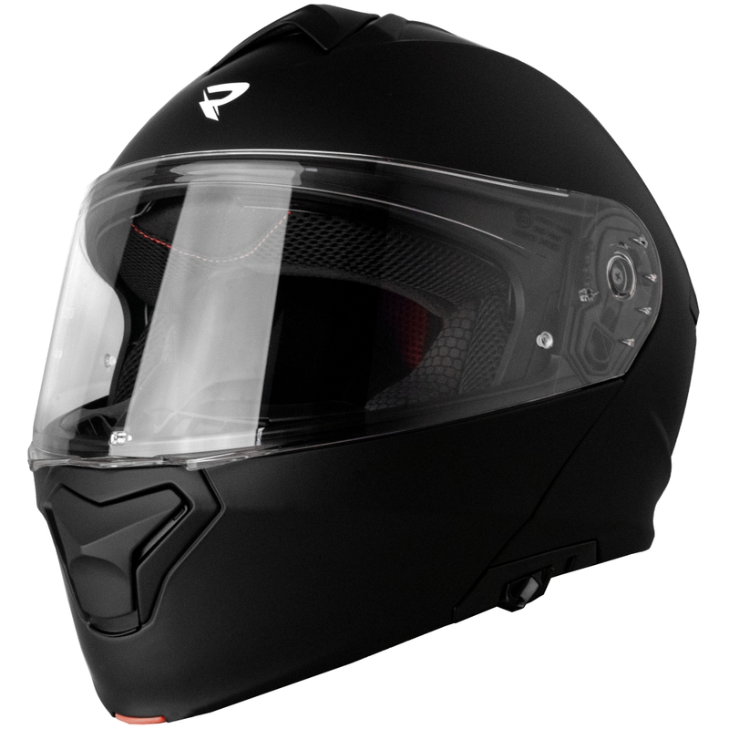 Street Racer Fury preklopna motociklistička kaciga, mat crna