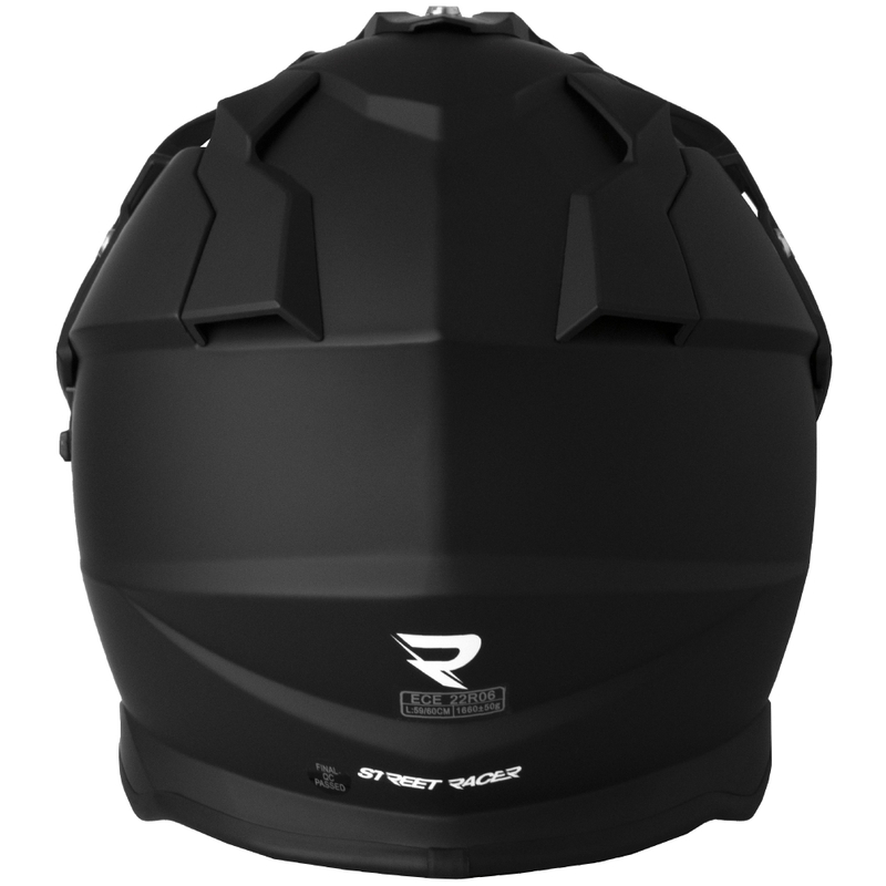 Enduro motociklistička kaciga Street Racer Ignite mat crna