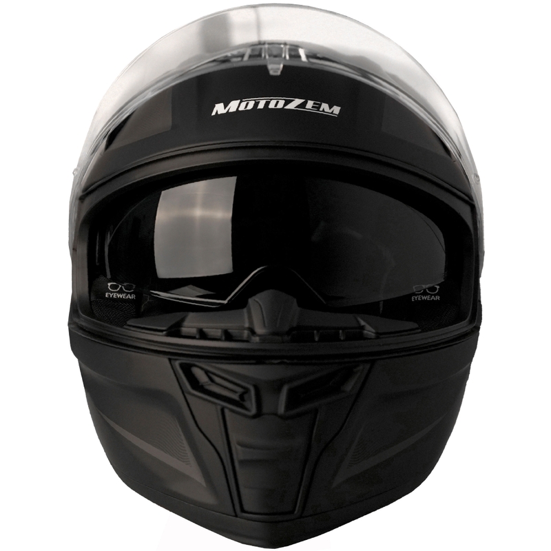MotoZem Guardian integralna motociklistička kaciga mat crna
