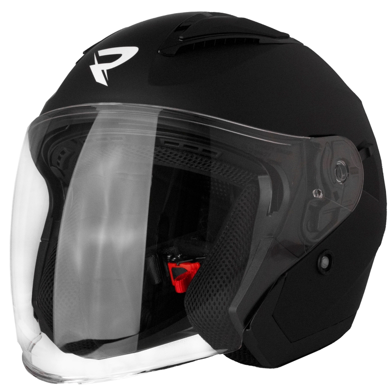 Otvorena motociklistička kaciga Street Racer Sonic mat crna