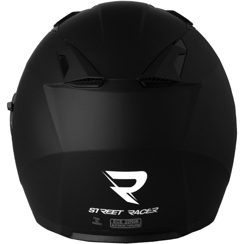 Otvorena motociklistička kaciga Street Racer Sonic mat crna