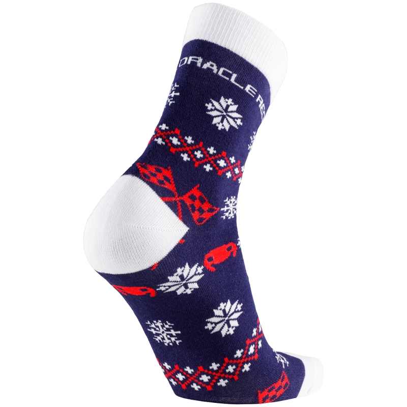 Oracle Red Bull Racing Socks - božićno izdanje plavo-bijelo-crveno