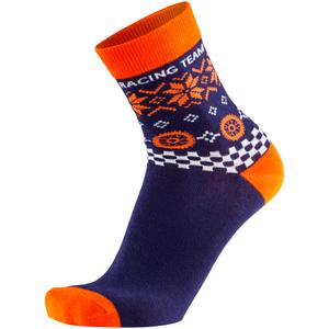 Red Bull KTM Winter plavo-narančaste čarape