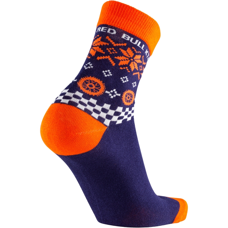 Red Bull KTM Winter plavo-narančaste čarape