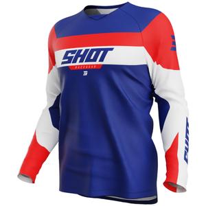 Dječji motocross dres Shot Draw League plavo-crveni