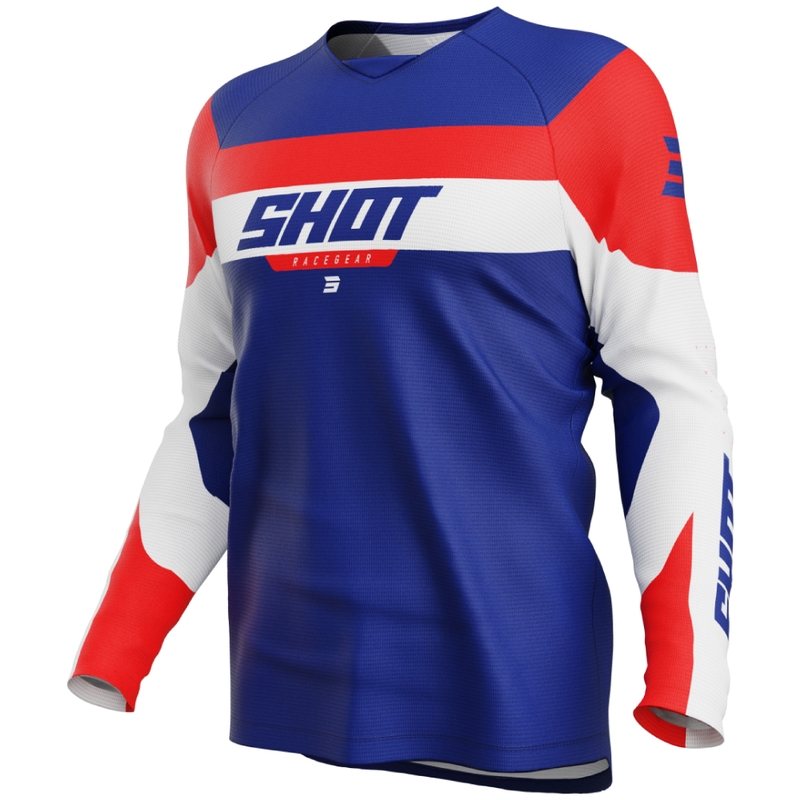 Dječji motocross dres Shot Draw League plavo-crveni