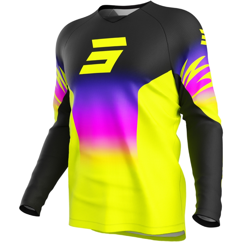 Dječji motocross dres Shot Draw X-Trem fluo žuti