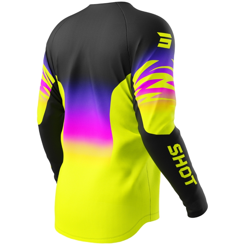 Dječji motocross dres Shot Draw X-Trem fluo žuti