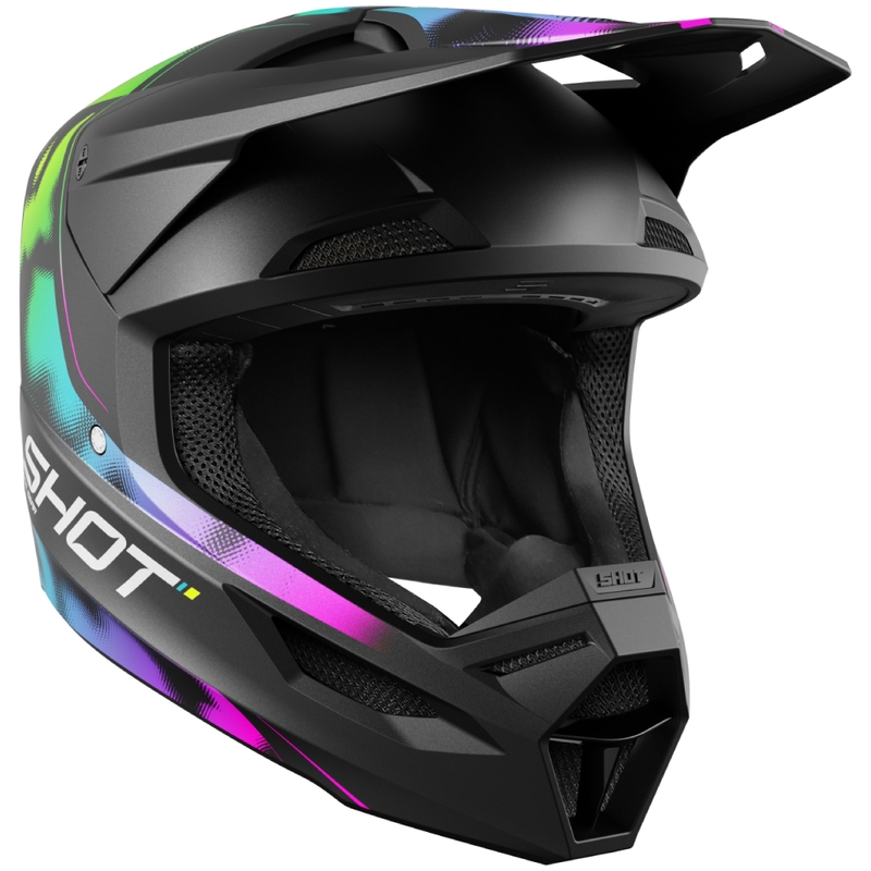 Motocross kaciga Shot Race Nitro mat crna