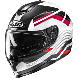 Integralna motociklistička kaciga HJC C70N Belis MC1SF crno-bijelo-crvena