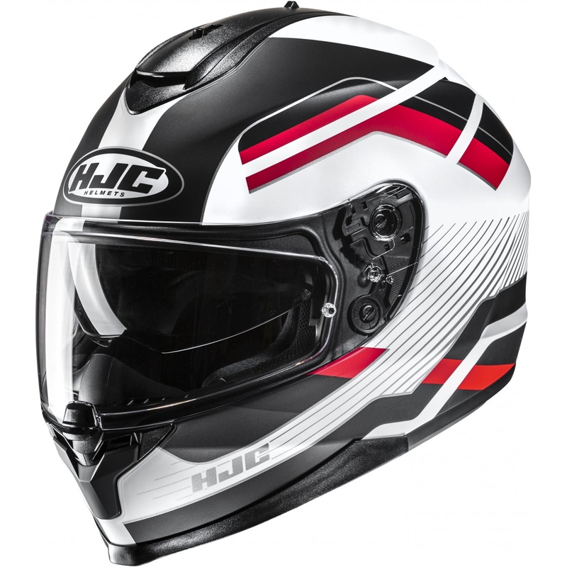 Integralna motociklistička kaciga HJC C70N Belis MC1SF crno-bijelo-crvena