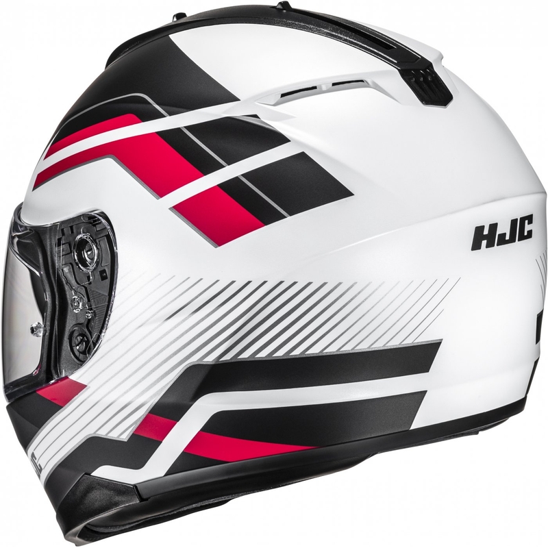 Integralna motociklistička kaciga HJC C70N Belis MC1SF crno-bijelo-crvena