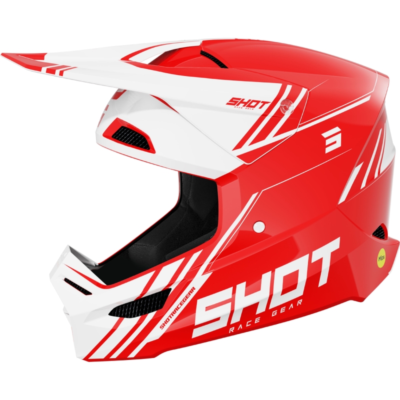 Motocross kaciga Shot Race Sprint crvena
