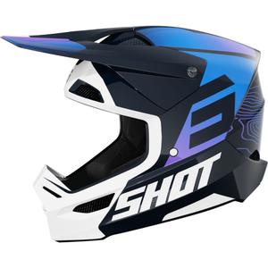 Motocross kaciga Shot Furious Apex plava